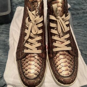 Christian Louboutin Python High Top Trainers